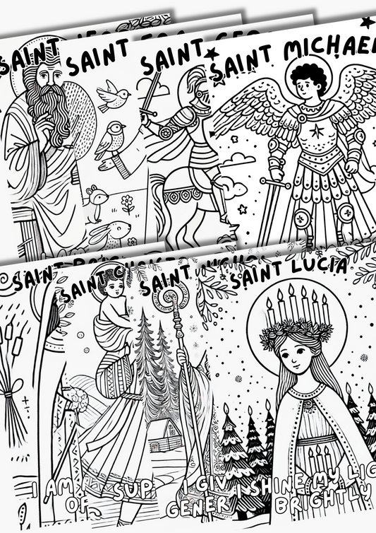 Saints Coloring Book Pages